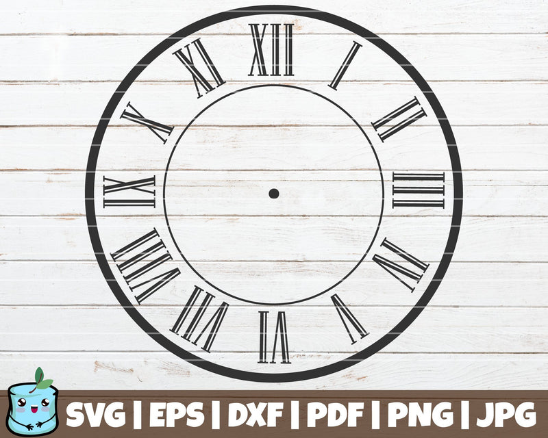 Clock Face 5 SVG MintyMarshmallows 