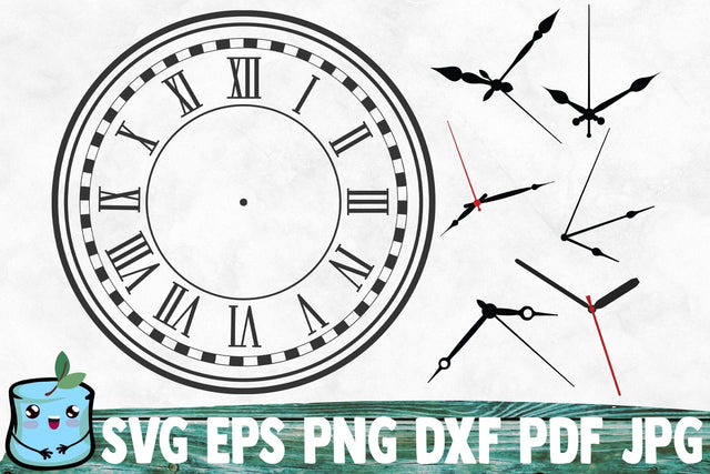 Clock Face 7 SVG MintyMarshmallows 