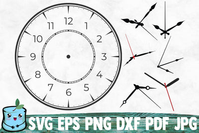 Clock Face 9 SVG MintyMarshmallows 