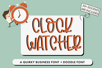 Clock Watcher Font Freeling Design House 