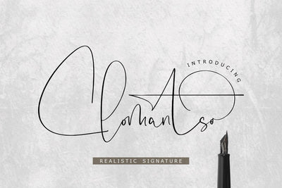 Clomantso - Realistic Signature Font Storytype Studio 