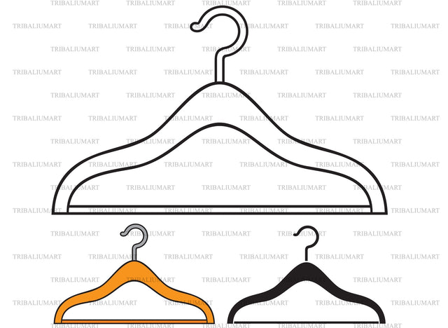 Clothes Hanger SVG TribaliumArtSF 