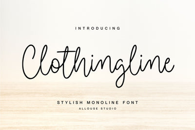 Clothingline Font Allouse.Studio 