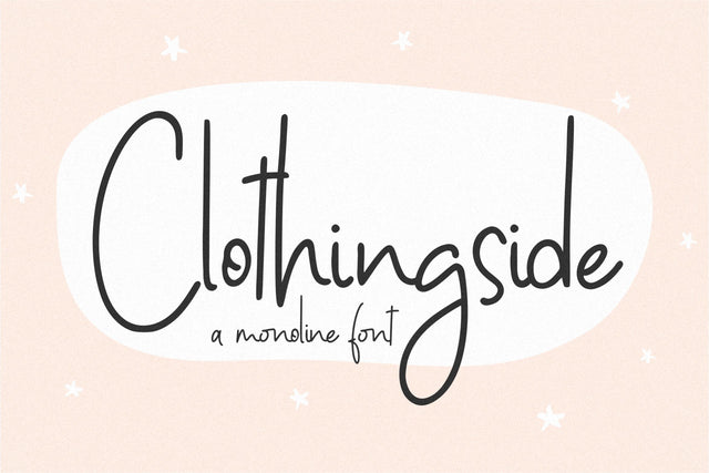 Clothingside Font Qwrtype Foundry 