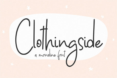Clothingside Font Qwrtype Foundry 