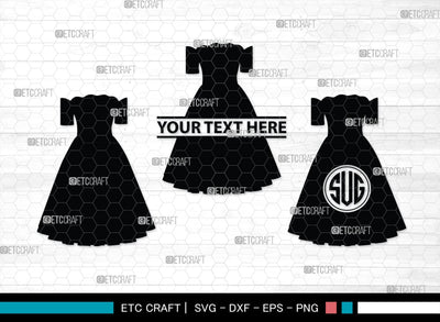 Cloths Monogram, Cloths Silhouette, Cloths SVG, Semi Dress Svg, Dress Svg, Fashion Stand Svg, SB00185 SVG ETC Craft 