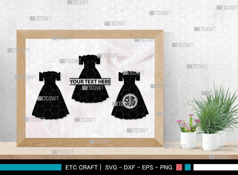 Cloths Monogram, Cloths Silhouette, Cloths SVG, Semi Dress Svg, Dress Svg, Fashion Stand Svg, SB00185 SVG ETC Craft 