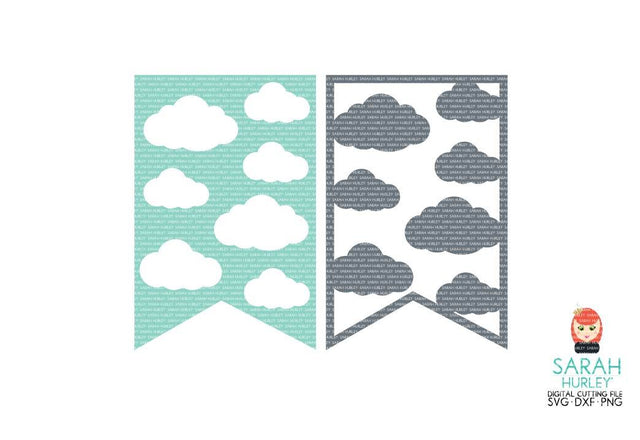 Cloud Banners SVG Sarah Hurley 