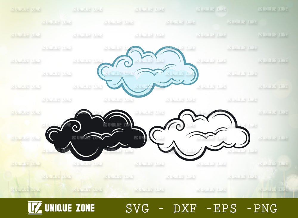 Cloud Bundle SVG Cut File, Weather Svg, Sky Svg, Rain Cloud Svg, Cloud ...