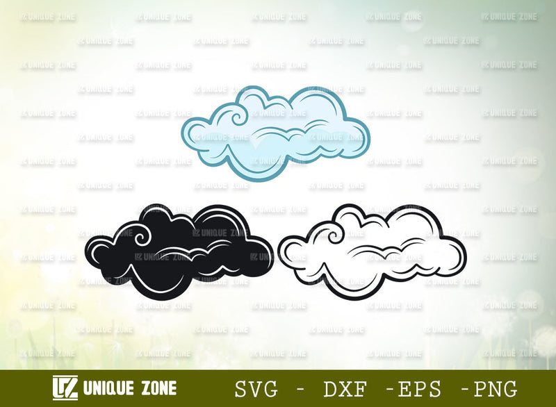 Cloud Bundle SVG Cut File, Weather Svg, Sky Svg, Rain Cloud Svg, Cloud ...