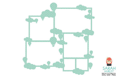 Cloud Collage Frame SVG Sarah Hurley 