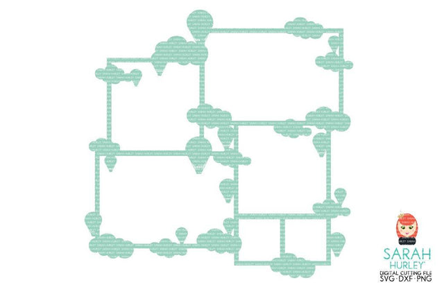 Cloud Collage Frame SVG Sarah Hurley 