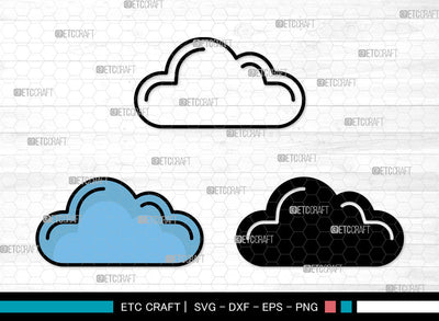 Cloud Icons Color, Clouds Svg, Jotta Cloud Svg, Cloudy, Rain Cloud, Cloud Bundle, Icon Bundle, Svg Cut File, Dxf, Eps, Png, SVG ETC Craft 
