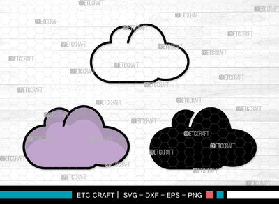 Cloud Icons Color, Clouds Svg, Jotta Cloud Svg, Cloudy, Rain Cloud, Cloud Bundle, Icon Bundle, Svg Cut File, Dxf, Eps, Png, SVG ETC Craft 