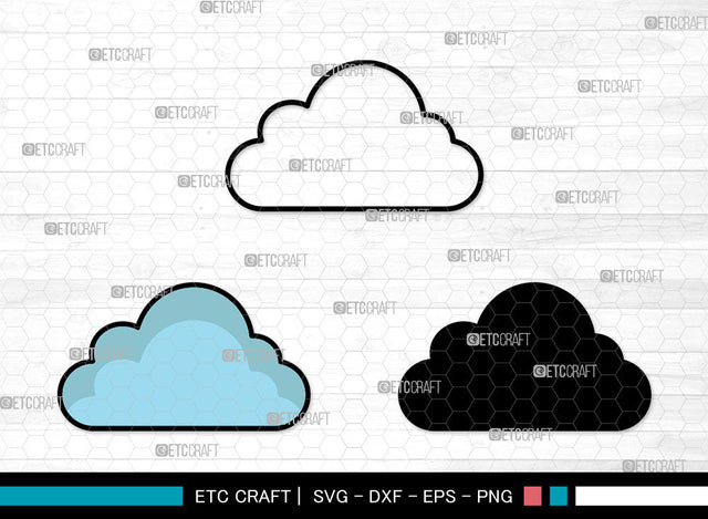 Cloud Icons Color, Clouds Svg, Jotta Cloud Svg, Cloudy, Rain Cloud, Cloud Bundle, Icon Bundle, Svg Cut File, Dxf, Eps, Png, SVG ETC Craft 