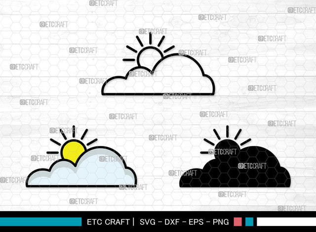 Cloud Icons Color, Clouds Svg, Jotta Cloud Svg, Cloudy, Rain Cloud, Cloud Bundle, Icon Bundle, Svg Cut File, Dxf, Eps, Png, SVG ETC Craft 