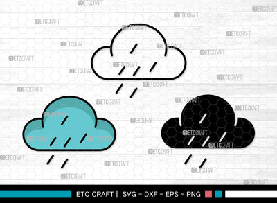 Cloud Icons Color, Clouds Svg, Jotta Cloud Svg, Cloudy, Rain Cloud, Cloud Bundle, Icon Bundle, Svg Cut File, Dxf, Eps, Png, SVG ETC Craft 