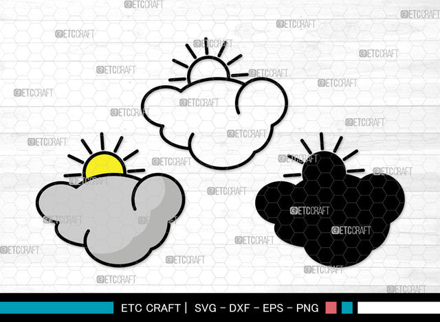 Cloud Icons Color, Clouds Svg, Jotta Cloud Svg, Cloudy, Rain Cloud, Cloud Bundle, Icon Bundle, Svg Cut File, Dxf, Eps, Png, SVG ETC Craft 