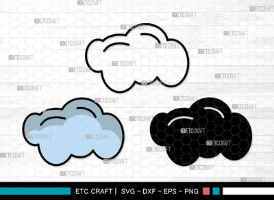 Cloud Icons Color, Clouds Svg, Jotta Cloud Svg, Cloudy, Rain Cloud, Cloud Bundle, Icon Bundle, Svg Cut File, Dxf, Eps, Png, SVG ETC Craft 