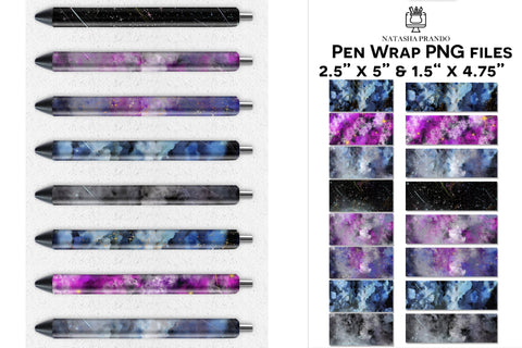 Cloud Sky Pen Wrap Sublimation Sublimation Natasha Prando 