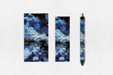 Cloud Sky Pen Wrap Sublimation Sublimation Natasha Prando 