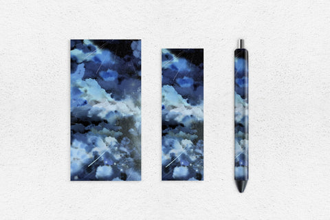 Cloud Sky Pen Wrap Sublimation Sublimation Natasha Prando 