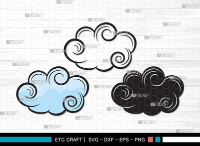 Cloud SVG | Rain Cloud Svg | Weather Svg | Sky Svg | Clouds Svg | Cloud Clipart SVG ETC Craft 