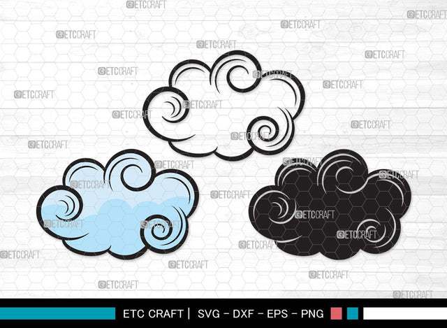Cloud SVG | Rain Cloud Svg | Weather Svg | Sky Svg | Clouds Svg | Cloud Clipart SVG ETC Craft 