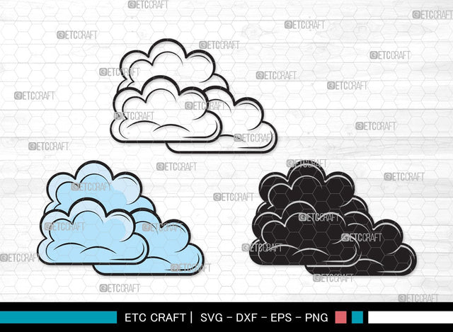 Cloud SVG | Rain Cloud Svg | Weather Svg | Sky Svg | Clouds Svg | Cloud Clipart SVG ETC Craft 