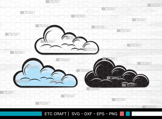 Cloud SVG | Rain Cloud Svg | Weather Svg | Sky Svg | Clouds Svg | Cloud Clipart SVG ETC Craft 