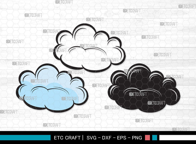 Cloud SVG | Rain Cloud Svg | Weather Svg | Sky Svg | Clouds Svg | Cloud Clipart SVG ETC Craft 