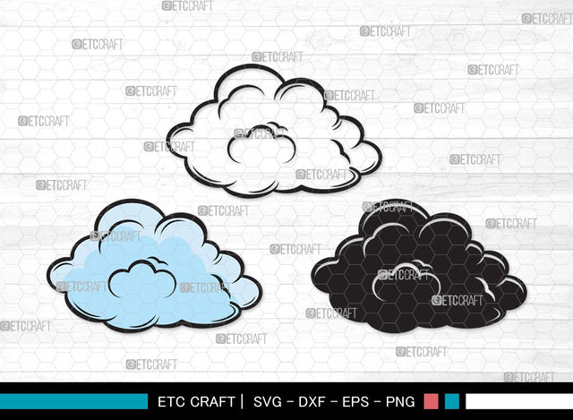 Cloud SVG | Rain Cloud Svg | Weather Svg | Sky Svg | Clouds Svg | Cloud Clipart SVG ETC Craft 