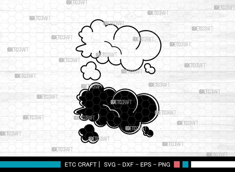 Cloud SVG, Weather Svg, Sky Svg, Rain Cloud Svg, Clouds Svg - So Fontsy