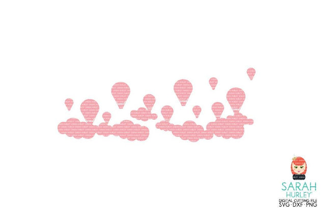Clouds Border Horizontal SVG Sarah Hurley 