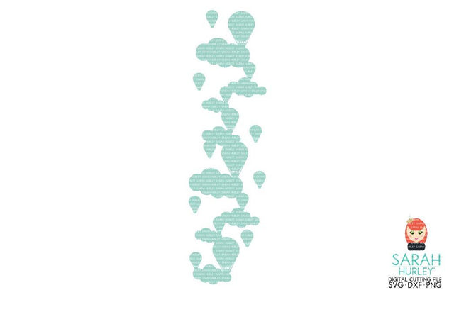 Clouds Border Vertical SVG Sarah Hurley 