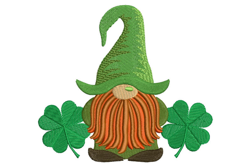 Clover Gnome Patrick's Day Embroidery Designs Embroidery/Applique DESIGNS NextEmbroidery 