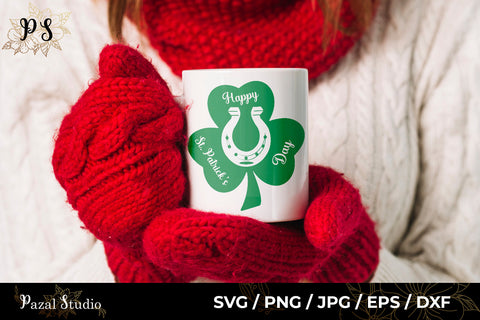 Clover Happy St. Patrick's Day SVG Cut File SVG Pazal Studio 