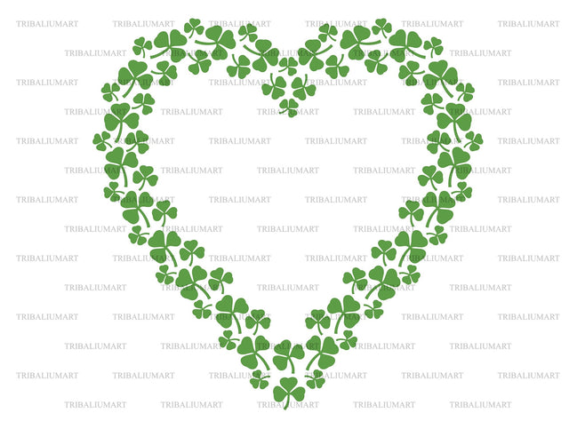 Clover heart SVG TribaliumArtSF 