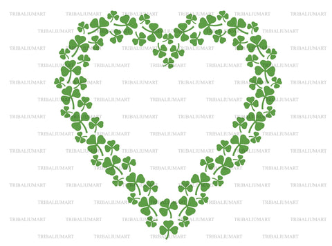 Clover heart SVG TribaliumArtSF 