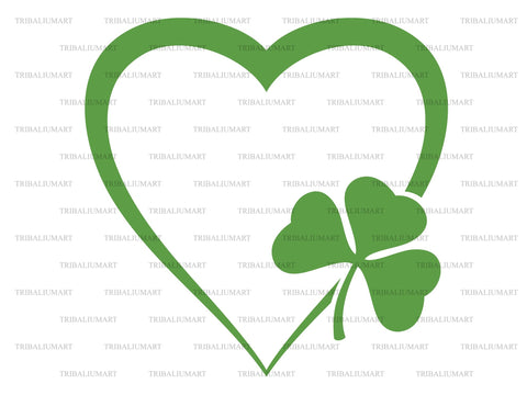 Clover heart SVG TribaliumArtSF 