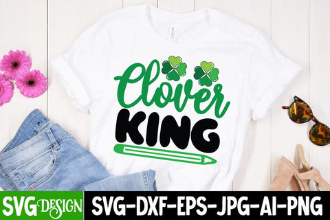Clover King SVG cut File SVG BlackCatsMedia 