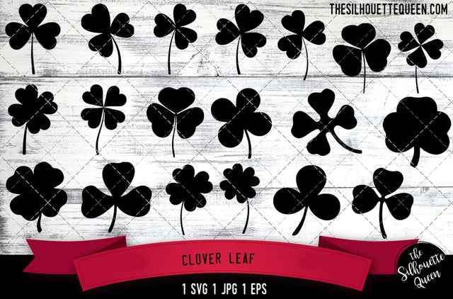 Clover Leaf SVG File, SVG Bundle File-Cut File-Vector Clip Art for Commercial & Personal Use-Download-Cricut,Cameo,Explore,SCAL,Silhouette SVG Loveleen Kaur 