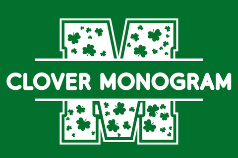 Clover Monogram - Saint Patrick's Day Font Font ampersand 
