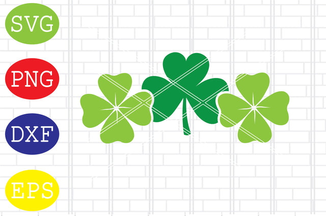 Clover Shamrock Svg, Patrick's Day Svg, Png, Eps, Dxf Files SVG DigitalSvgFiles 