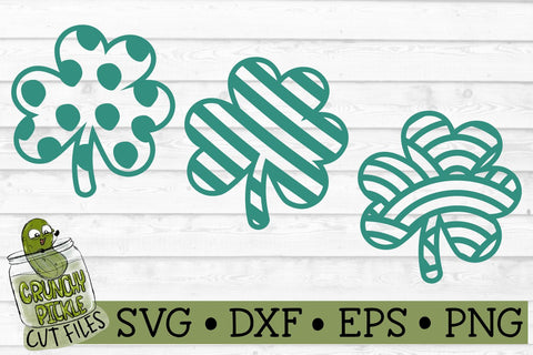 Clover Trio - St. Patrick's Day SVG Cut File SVG Crunchy Pickle 