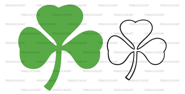 Clover with three leaves SVG TribaliumArtSF 