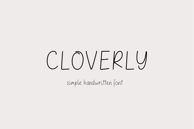 Cloverly Font Sunday Nomad 