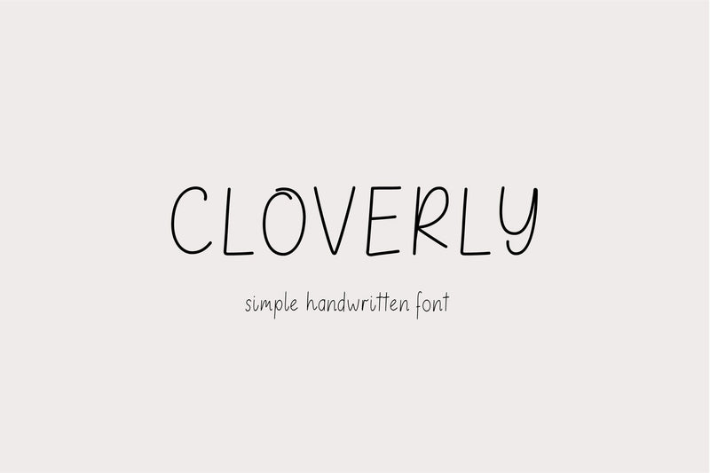 Cloverly Font Sunday Nomad 