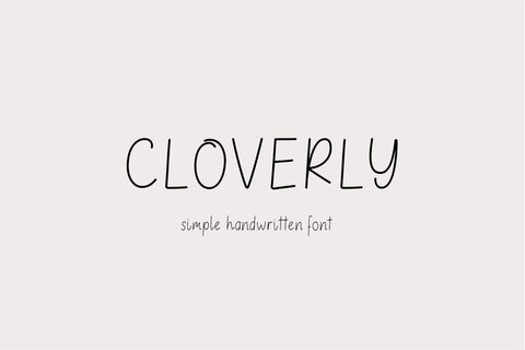Cloverly Font Sunday Nomad 
