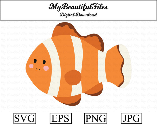 clownfish - animal SVG MyBeautifulFiles 